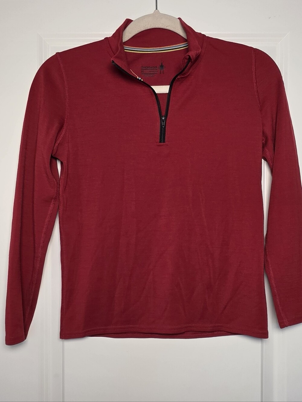 Smartwool Merino 250 Quarter Zip Base Layer Youth XL/Kids 14-16 100% Merino Wool